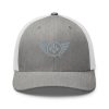 Grey Embroidered Logo Trucker Hat | Retro