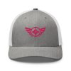 Flamingo Embroidered Logo Trucker Hat | Retro