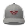 Maroon Embroidered Logo Trucker Hat | Retro