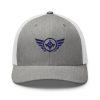 Navy Embroidered Logo Trucker Hat | Retro