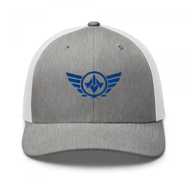 Royal Embroidered Logo Trucker Hat | Retro