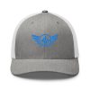 Aqua Embroidered Logo Trucker Hat | Retro