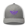 Purple Embroidered Logo Trucker Hat | Retro