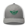 Kelly Green Embroidered Logo Trucker Hat | Retro