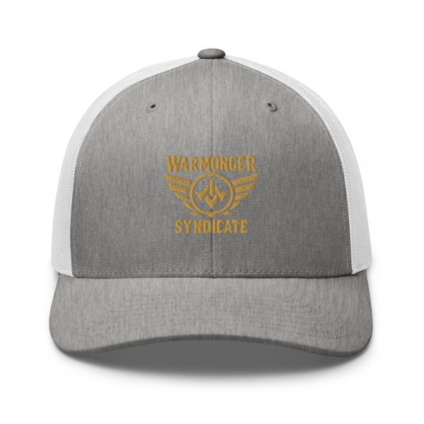 Old Gold Embroidered Brand Logo Trucker Hat | Retro