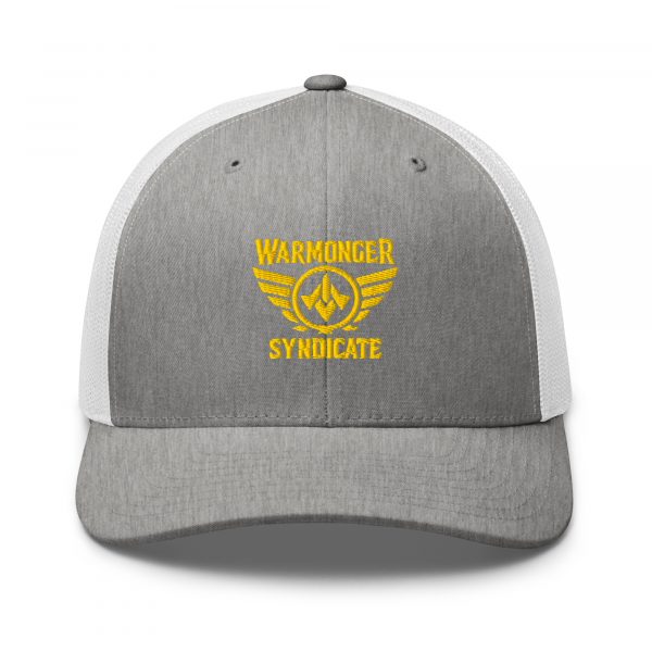 Gold Embroidered Brand Logo Trucker Hat | Retro