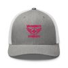 Flamingo Embroidered Brand Logo Trucker Hat | Retro