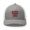Maroon Embroidered Brand Logo Trucker Hat | Retro