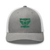 Kelly Green Embroidered Brand Logo Trucker Hat | Retro