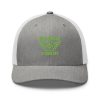 Kiwi Green Embroidered Brand Logo Trucker Hat | Retro