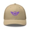 Purple Embroidered Logo Trucker Hat | Retro