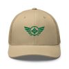 Kelly Green Embroidered Logo Trucker Hat | Retro