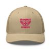 Flamingo Embroidered Brand Logo Trucker Hat | Retro