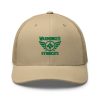 Kelly Green Embroidered Brand Logo Trucker Hat | Retro