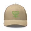 Kiwi Green Embroidered Brand Logo Trucker Hat | Retro