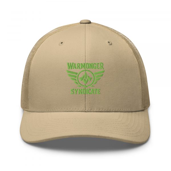 Kiwi Green Embroidered Brand Logo Trucker Hat | Retro