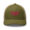 Flamingo Embroidered Logo Trucker Hat | Retro