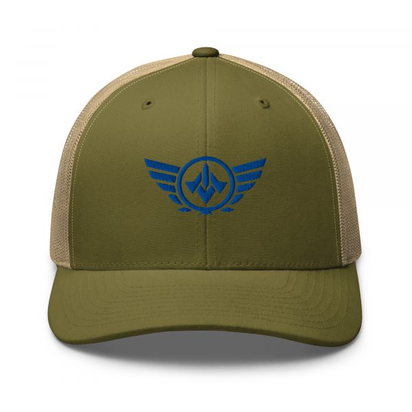 Royal Embroidered Logo Trucker Hat | Retro
