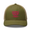 Flamingo Embroidered Brand Logo Trucker Hat | Retro