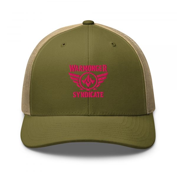 Flamingo Embroidered Brand Logo Trucker Hat | Retro