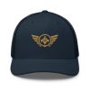 Old Gold Embroidered Logo Trucker Hat | Retro