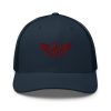 Maroon Embroidered Logo Trucker Hat | Retro