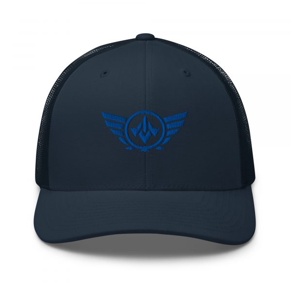 Royal Embroidered Logo Trucker Hat | Retro