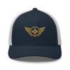 Old Gold Embroidered Logo Trucker Hat | Retro