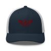 Maroon Embroidered Logo Trucker Hat | Retro