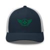 Kelly Green Embroidered Logo Trucker Hat | Retro