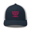 Flamingo Embroidered Brand Logo Trucker Hat | Retro