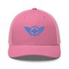 Aqua Embroidered Logo Trucker Hat | Retro