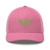 Kiwi Green Embroidered Logo Trucker Hat | Retro