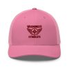Maroon Embroidered Brand Logo Trucker Hat | Retro