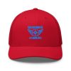 Aqua Embroidered Brand Logo Trucker Hat | Retro