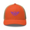 Purple Embroidered Logo Trucker Hat | Retro