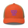 Purple Embroidered Brand Logo Trucker Hat | Retro
