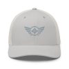 Grey Embroidered Logo Trucker Hat | Retro