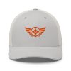 Orange Embroidered Logo Trucker Hat | Retro