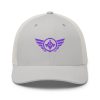 Purple Embroidered Logo Trucker Hat | Retro