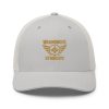 Old Gold Embroidered Brand Logo Trucker Hat | Retro