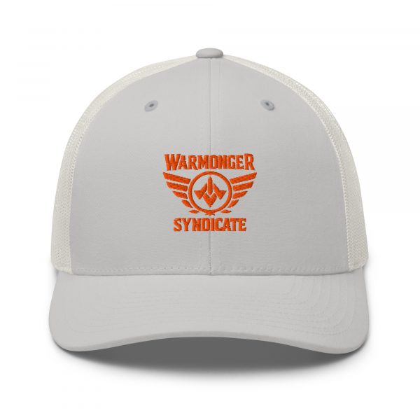 Orange Embroidered Brand Logo Trucker Hat | Retro