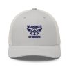 Navy Embroidered Brand Logo Trucker Hat | Retro