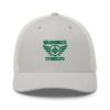 Kelly Green Embroidered Brand Logo Trucker Hat | Retro