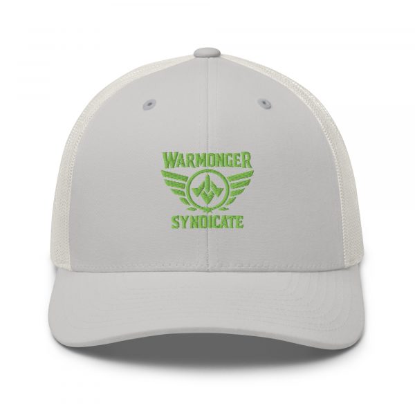 Kiwi Green Embroidered Brand Logo Trucker Hat | Retro