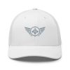 Grey Embroidered Logo Trucker Hat | Retro