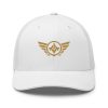 Old Gold Embroidered Logo Trucker Hat | Retro
