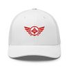 Red Embroidered Logo Trucker Hat | Retro