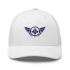 Navy Embroidered Logo Trucker Hat | Retro