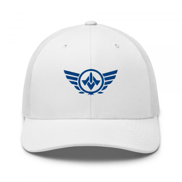 Royal Embroidered Logo Trucker Hat | Retro